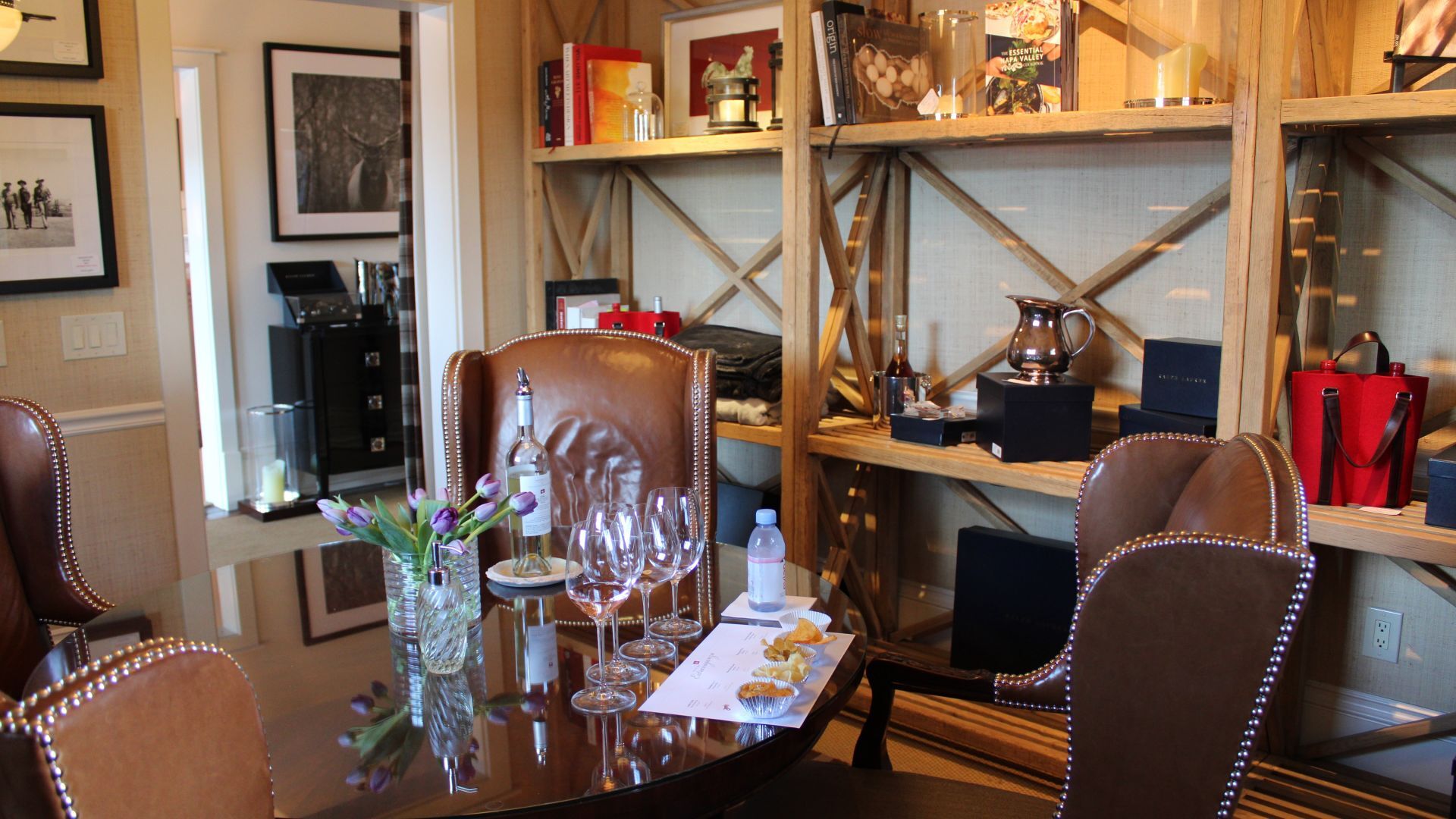 Hearthrobs and Heavyweights Room at Silver Trident tasting home